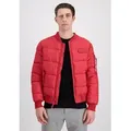 Alpha Industries Bomberjacke MA-1 Puffer Bomber rot S (44/46)