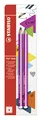 STABILO Bleistift Trio dick in pink - 2er Pack - Härtegrad HB