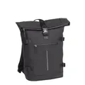 New Rebels William - Riverside Backpack Rolltop 17L, Unisex-Erwachsene Rucksack, Black, 29x13x45cm -
