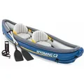 INTEX 68389N Kajak Wyoming C2 2-Personen Schlauchboot 302x89x53cm inkl. Paddel