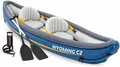 Intex Zweierkajak Wyoming C2 Aufblasbares 307x89x53cm 2-Sitzer Schlauchboot 68389NP, (v, 1-St), Aufblasbare Sitze mit Rückenlehne für hohen Komfort
