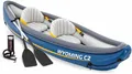 Intex Wyoming C2 Aufblasbares Kajak 307x89x53cm 2-Sitzer Schlauchboot Paddel