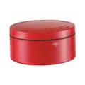 WESCO Gebäckdose Classic Line in der Farbe redorange, pulverbeschichtetes Stahlblech, 4 Liter Volumen, schließt dicht, Special Edition Weihnachten