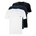 BOSS Herren Classic T-Shirts Kurzarm Shirts Pure Cotton Crew-Neck 3er Pack, Farbe:Mehrfarbig, Artikel:-984 Black/Navy/White, Größe:M