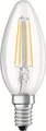 OSRAM LED-Kerzenlampe BASECLB40 4W/827 E14 | Filament klar | 470lm | warmweiß 2700K | 2er-Pack | Glas, E (Spektrum:  bis E)