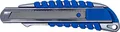 SIGA Profi Cuttermesser aus robustem Metall | ergonomische Gummierung | Übergriffschutz | für Standard 18mm Abbrechklingen | Teppichmesser | Universalmesser