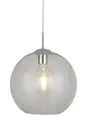 Pendelleuchte Glas Kugel Ø 30 cm rund E27 Glas Schirm Hängelampe Esstisch Küche
