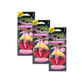 3x CALIFORNIA SCENTS Palm-Lufterfrischer Shasta Strawberry 1 Stück