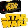 LEGO Star Wars Star Wars Logo aus LEGO Steinen - Vatertagsgeschenk für Papa - Spielzeug für Erwachsene, Baukasten zum Sammeln und Spielen - Gamer... - Bronze