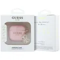 Guess Airpods 4 Hülle Case Cover Schutzhülle Silicone 4G Charm Rosa / Pink