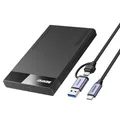 BENFEI Festplattengehäuse 2,5 Zoll, SATA III auf USB bis zu 6 Gbps Werkzeugfrei Externes Gehäuse für SSD und HDD ( Optimiert für SSD, unterstützt UASP SATA III)