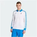 adidas Originals Langarm-Poloshirt REAL MADRID TERRACE ICONS LANGÄRMELIGES POLOSHIRT (1-tlg) weiß XL (48)