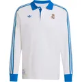 Adidas Real Madrid Terrace Icons Longsleeve Poloshirt - weiß