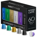 Kaffeekapseln Nespresso Kompatibel 60 Stück Espresso Mixpaket Aluminium