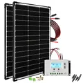 Solaranlage Komplettsystem 200W basicPremium-L Black Frame Kabelkit Offgridtec