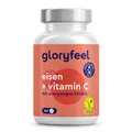 Eisen mit Vitamin C (40mg) - 240 Tabletten - Eisenbisglycinat + Vitamin C (Acerola) - Eisen Tabletten (Chelat) gut verträglich - Vegan, laborgeprüft, ohne Zusätze in Deutschland hergestellt
