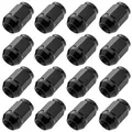 16x Radmuttern M12x1,5 35mm geschlossen SW19 Muttern Bundmutter Schwarz