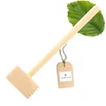 HOFMEISTER® Fleischhammer, 100% Naturprodukt, 28 cm, ohne Plastik, stabiler Fleischklopfer klopft jedes Schnitzel weich, massiver Fleischplattierer, Schnitzelklopfer cm
