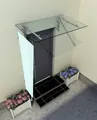 Glaszentrum Hagen - 80x200x60 cm Seitenteil für Glasvordach - VSG Glas 9,54mm -