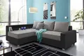 COLLECTION AB Ecksofa Relax L-Form, B: 223 cm, Bettfunktion, Bettkasten, Regalelement & 1 Zierkissen, optional Licht