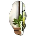 Tulup Dekospiegel Deko Spiegel Wand Modern Glas Kosmetikspiegel Loft, Unregelmäßige Form Dünn | 50 cm x 100 cm