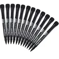 Willingood Whiteboard Stifte, Magnetische Whiteboard Marker mit Schwamm, Trocken Löschbare Folienstift mit Radiergummi Weißwandstifte für Tafel Schule Büro, 12 Stücke Schwarz