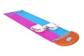 Bestway H2OGO! 2er-Wasserrutsche mit aufblasbaren Lama-Schwimmtieren, 487 x 138 cm, 52320