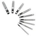 Locheisen Set 3-12mm 9tlg Lochschneider Aus Carbonstahl Für Leder, Gummi, Weichplastik Etc. - Xpotool