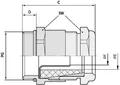 LAPP 52005200 Kabelverschraubung PG29 Messing Messing 10 St.