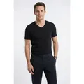 OLYMP T-Shirt Casual V-Ausschnitt, Ideal zum Unterziehen schwarz L (52/54)