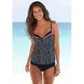 LASCANA Bikini-Hose Minimal uni und bedruckt in höherer Form blau 36