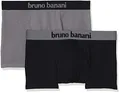 bruno banani - Flowing - Short - 2er Pack (5 Schwarz / Grau Melange)
