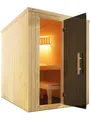 Weka Sauna "Elementsauna KAARINA 1", beige (natur), Saunaofen, integrierte Steuerung, 3,6 kW