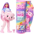 Barbie Cutie Reveal Puppe - Kuschelweiche Plüschverpackung mit 10 Überraschungen
