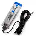 PeakTech P 5185 – USB Datenlogger für Temperatur, Luftfeuchtigkeit und Gleichspannung – Klimadatenlogger mit 32.000 Messwerten – Datenlogger für Spannung mit LCD-Display und externem Sensor