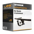 Für Mazda 3 Stufenheck 10.2013-06.2019 AUTO HAK Anhängekupplung abnehmbar NEU