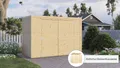 Konifera Fahrradbox "Bike Box", beige (natur), B/H/T: 207cm x 143cm x 103cm