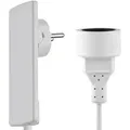 EVOline® Plug 151000155300 flacher Schutzkontakt-Stecker mit Kupplung, weiß