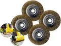 Gloria Stahldraht-Fugenbürste MultiBrush WeedBrush 11cm Durchmesser 4 Stück