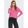 ONLY Strickjacke ONLKATIA LS CABLE V-NECK CARDIGAN CC KNT rosa M (38)