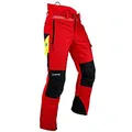 Pfanner Ventilation Schnittschutzhose Klasse 1 Gladiator Gewebe, Farbe:rot, Größe:3XL (kurzgr.)