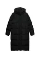 Superdry Damen Langer Steppmantel mit Kapuze Schwarz 42