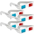 PEARL Anaglyphen Brille: 3D-Brillen rot/cyan im praktischen 5er-Spar-Paket