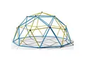 Klettergerüst 360x360x180cm DomeClimber Kinder Kletterkuppel Geodome 12FT - blau/gelb