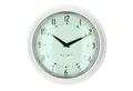 Plint Wanduhr Küchenuhr Retro cream cremeweiß weiß