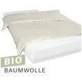 Encasing Bio Cotton Softsan, Milbenschutzbezug für Bettdecken beige 135 cm x 200 cm x 0.1 cm