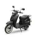 Retro Motorroller MiniMe 50ccm Roller Mofaroller (Schwarz-Matt, 45 km/h)
