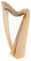 Classic Cantabile Konzertgitarre Keltische Harfe 19 Saiten, Inkl. Tasche und 2 Stimmschlüssel, Celtic Harp aus Eschenholz - Es-Dur gestimmt - Mit Halbtonmechanik