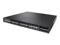 Cisco Catalyst 3650-48TD-E Switch, C3, Management, 48 x 10/100/1000 + 2 x 10 Gigabit SFP+, Desktop-PC, Rack-Montage