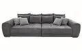 Big-Sofa XXL 306 cm Federkern Lounge Couch mit Bezug aus Mikrofaserstoff in Grau
